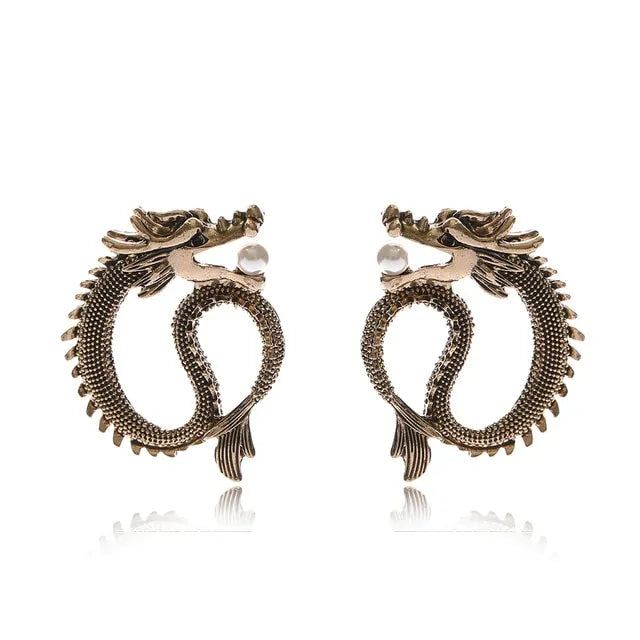 Dragon Long Earrings for Women