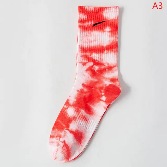 Tie-Dye Middle Tube Socks