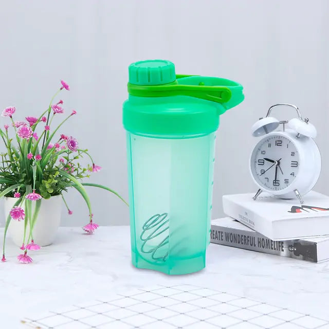 600ml Portable Protein Powder Shaker Bottle