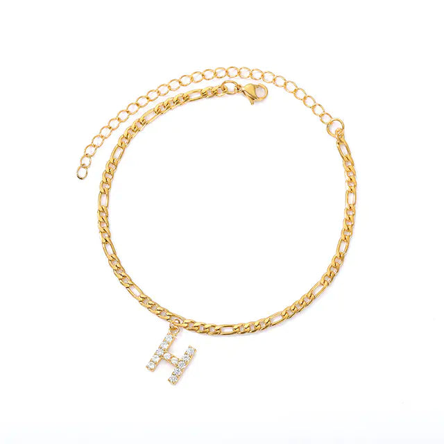 A-Z Initial Letter Anklets