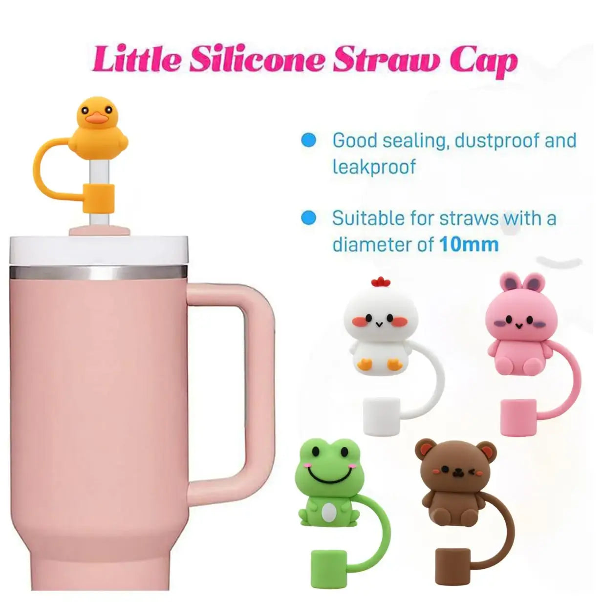 Animal Shape Reusable Straw