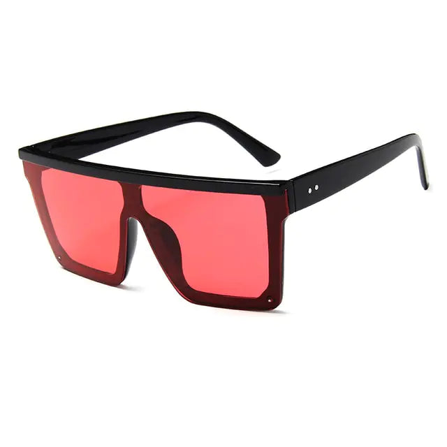 SHAUNA Flat Top Classic Square Sunglasses