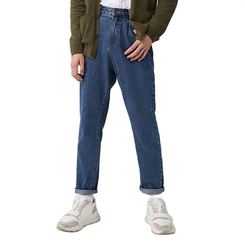 SEMIR Men's Loose Cotton Denim Jeans: Spring & Autumn Streetwear