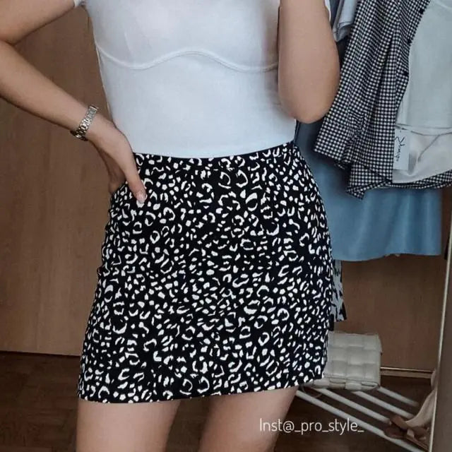 Leopard Print Skirt