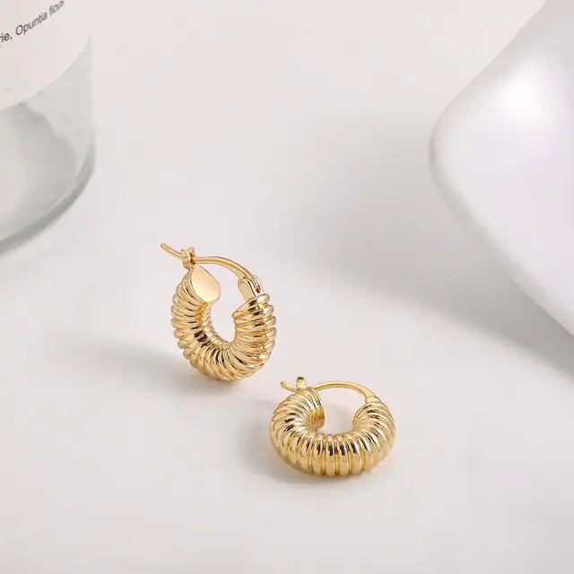 Statement Geometric Hoop Earrings